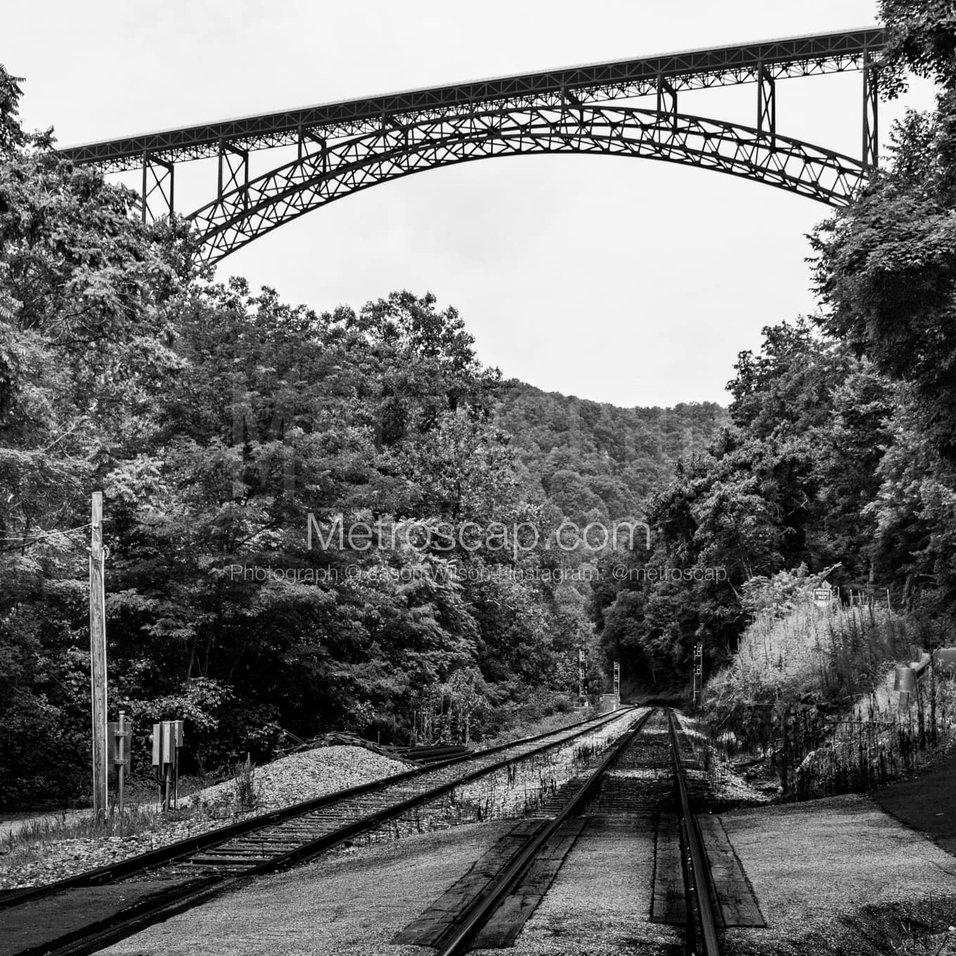 Charleston WV Black & White Landscape Photography