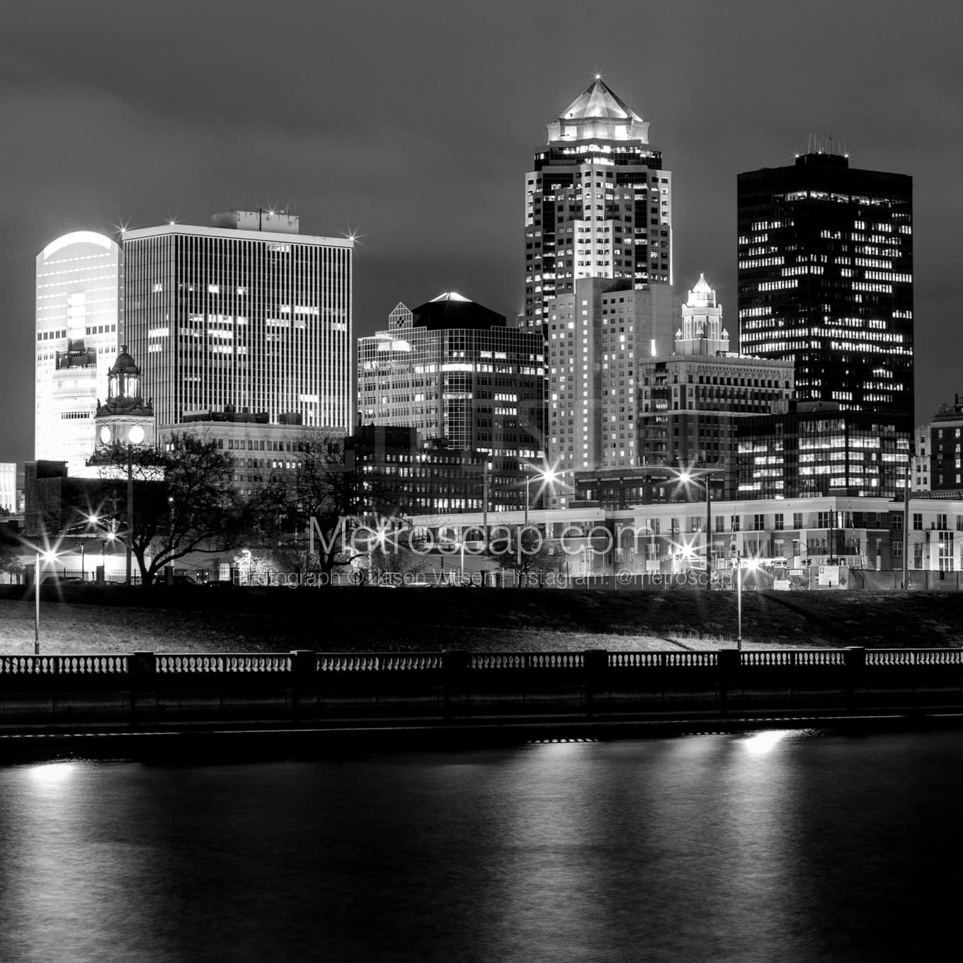 Des Moines Black & White Landscape Photography