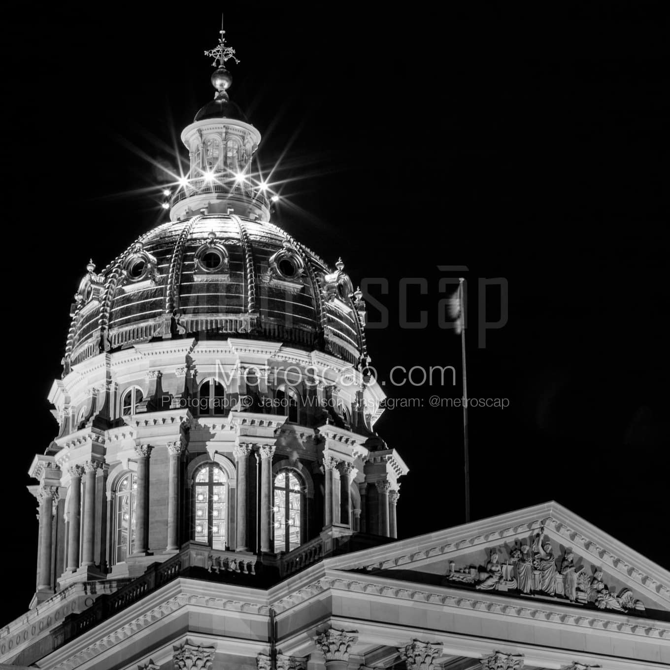 Des Moines Black & White Landscape Photography