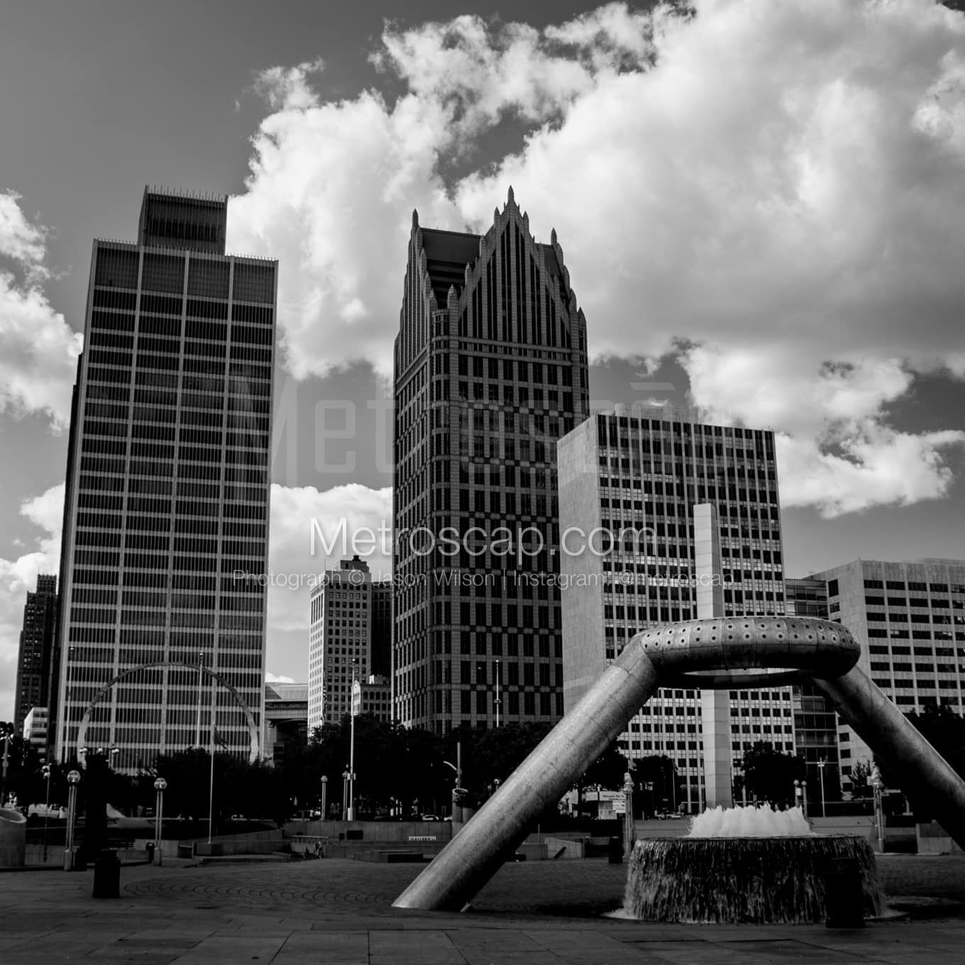 Detroit Black & White Landscape Photography