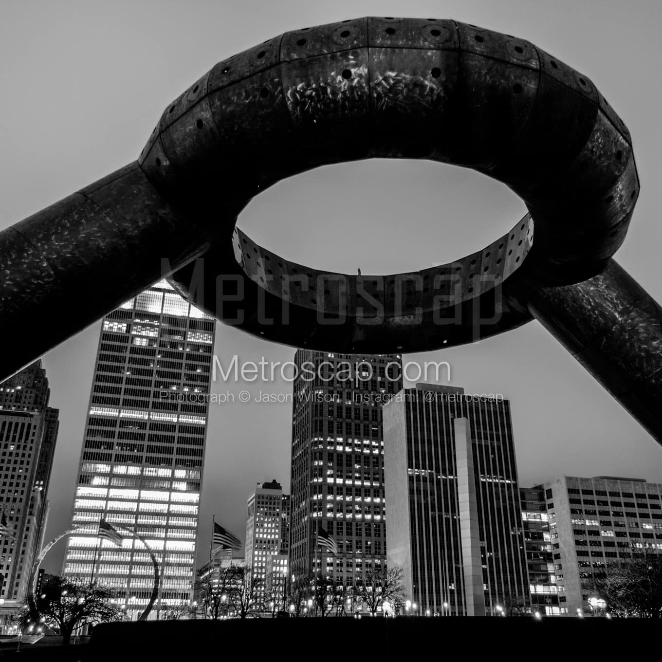 Detroit Black & White Landscape Photography