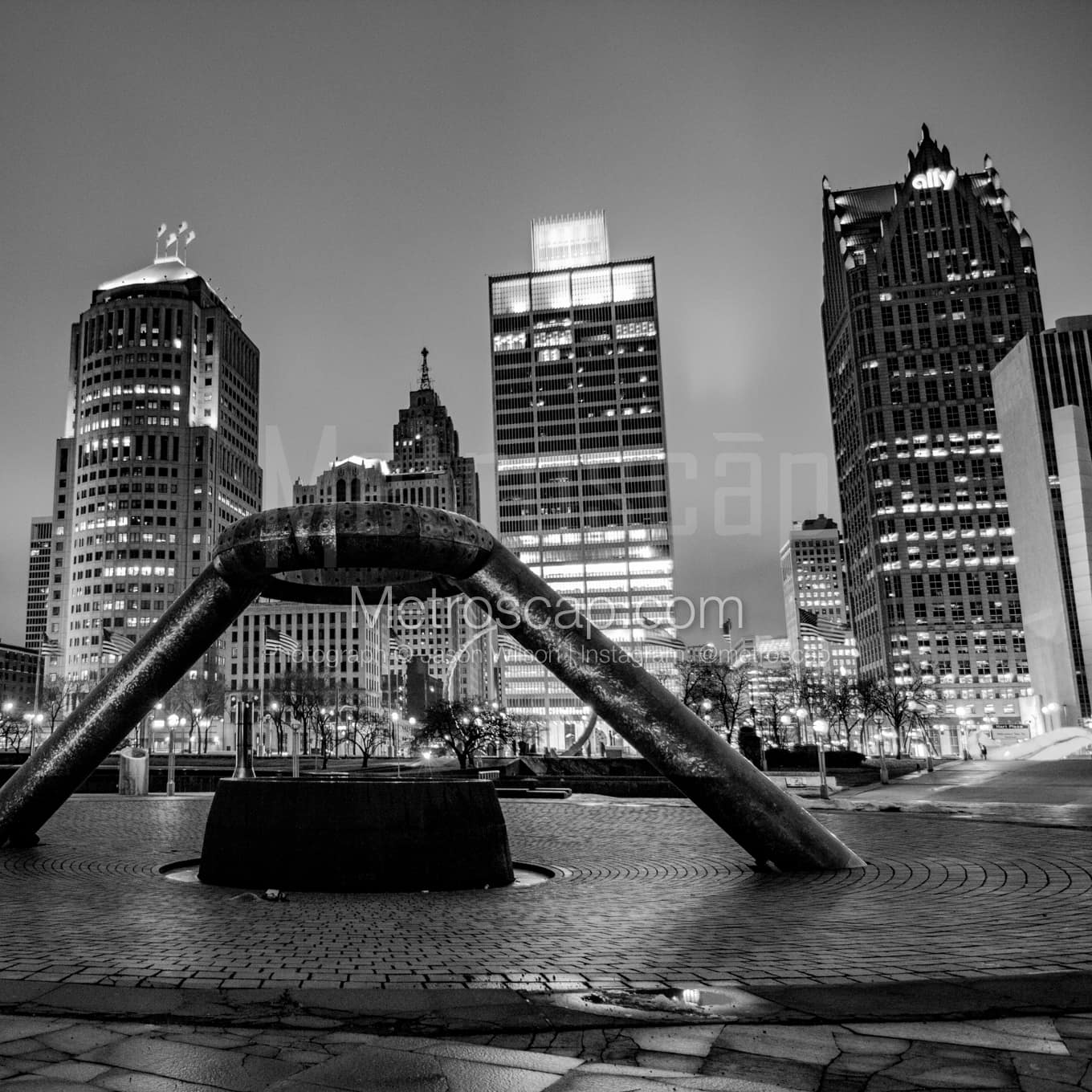 Detroit Black & White Landscape Photography