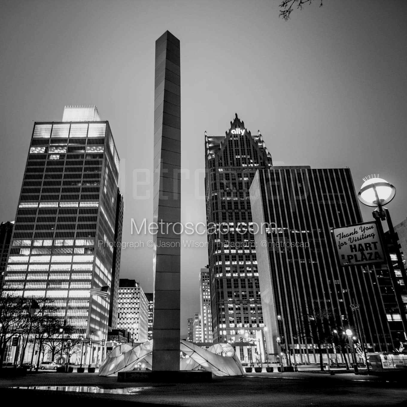 Detroit Black & White Landscape Photography