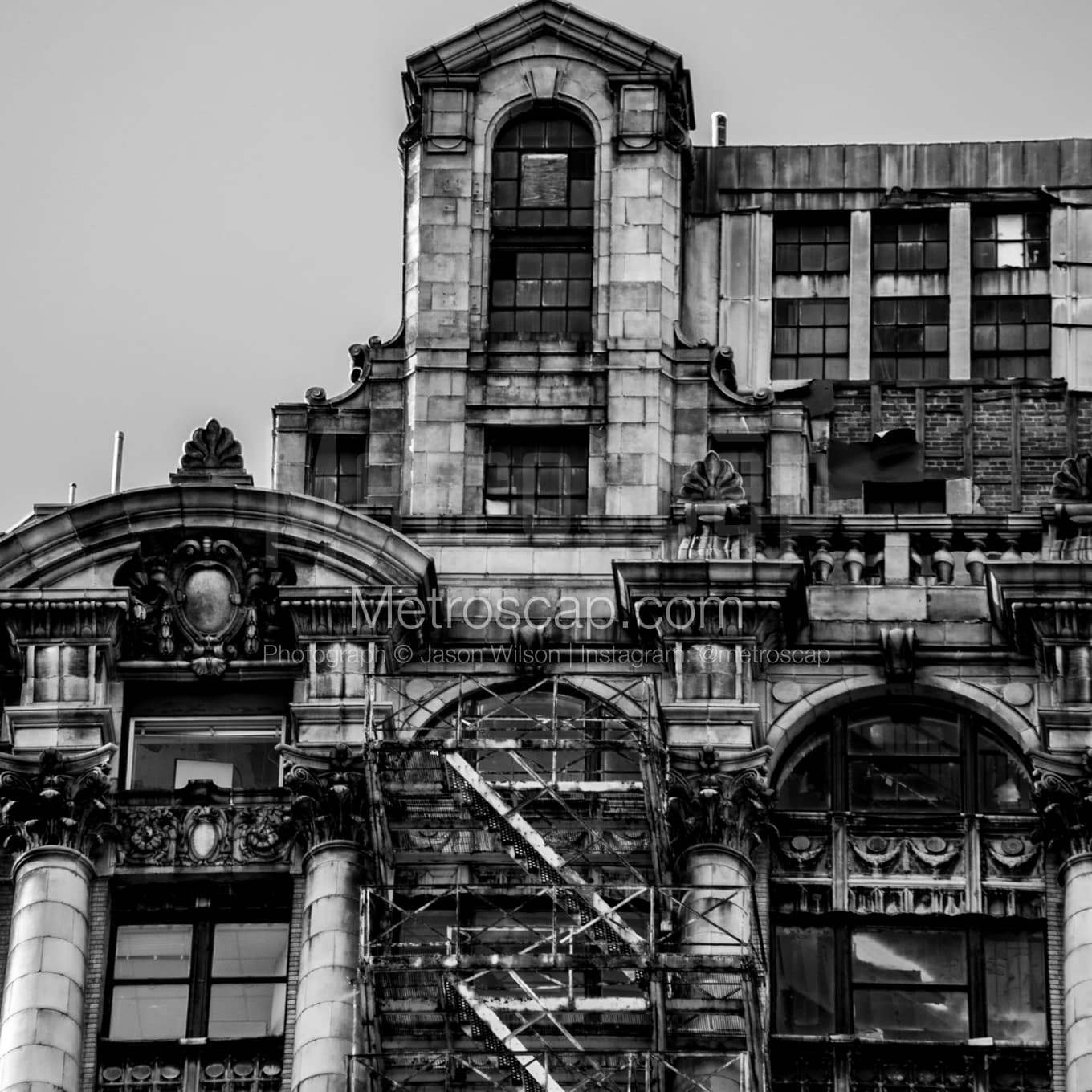 Detroit Black & White Landscape Photography