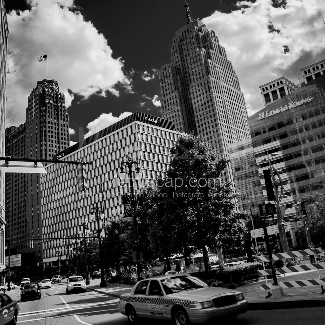 Detroit Black & White Landscape Photography