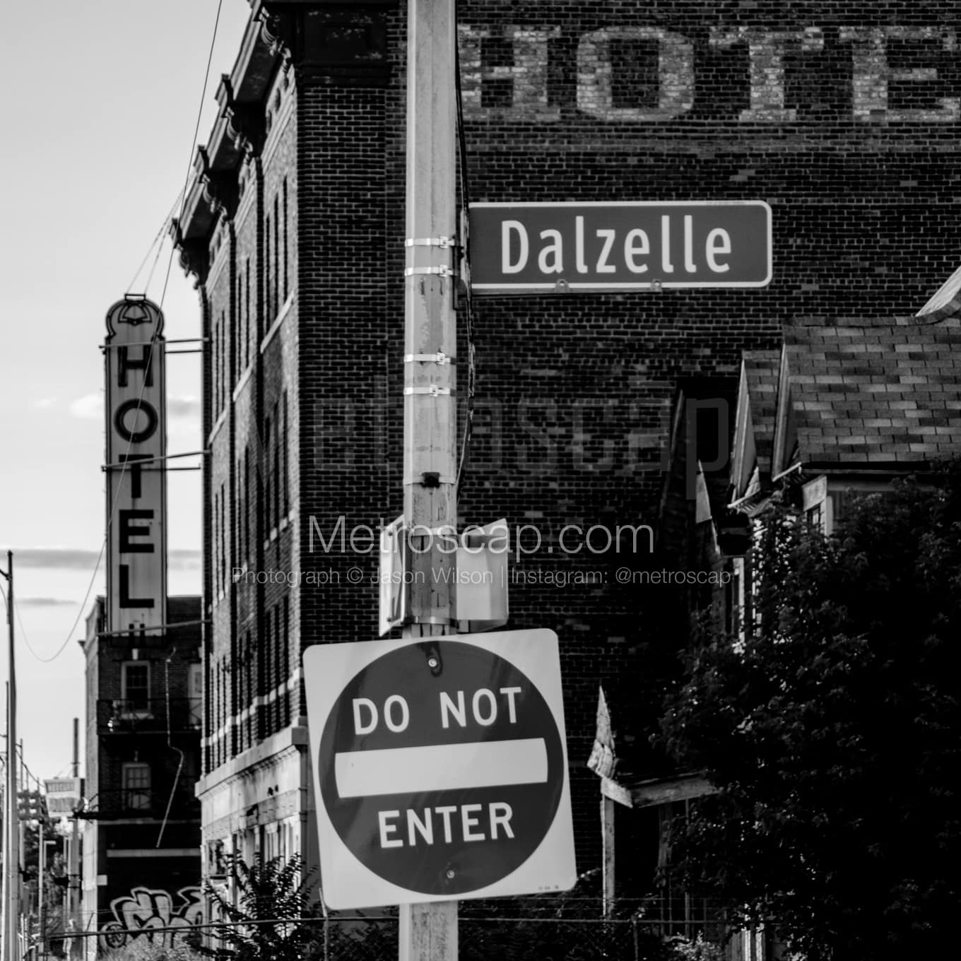 Detroit Black & White Landscape Photography