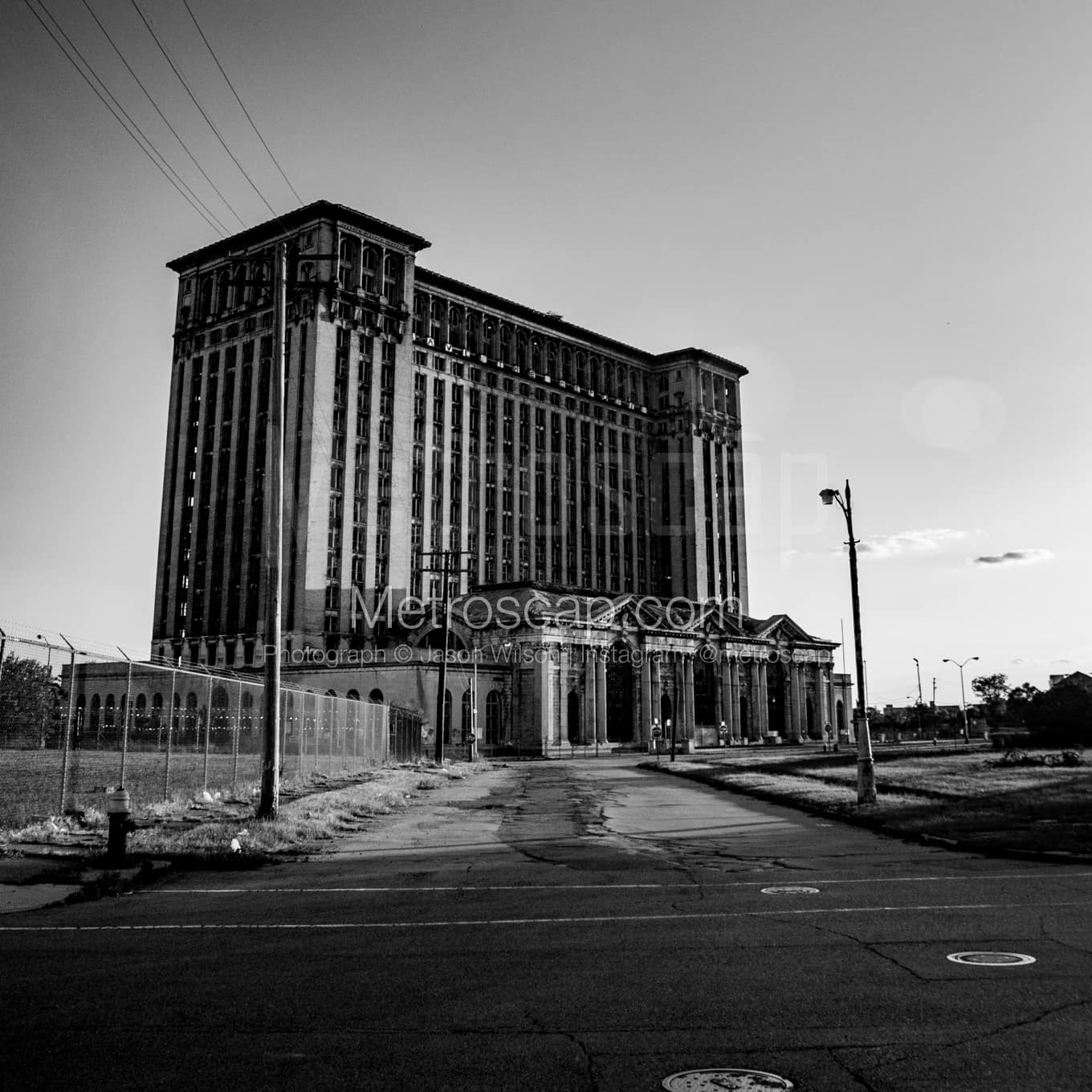 Detroit Black & White Landscape Photography