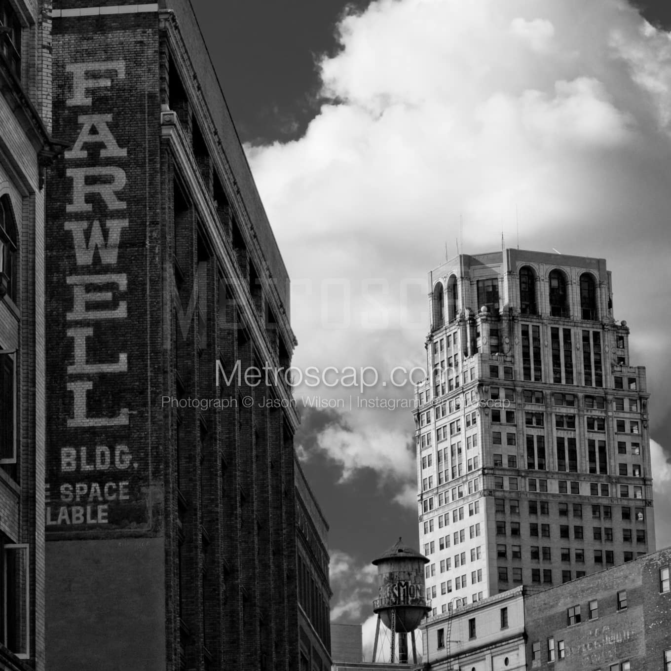 Detroit Black & White Landscape Photography