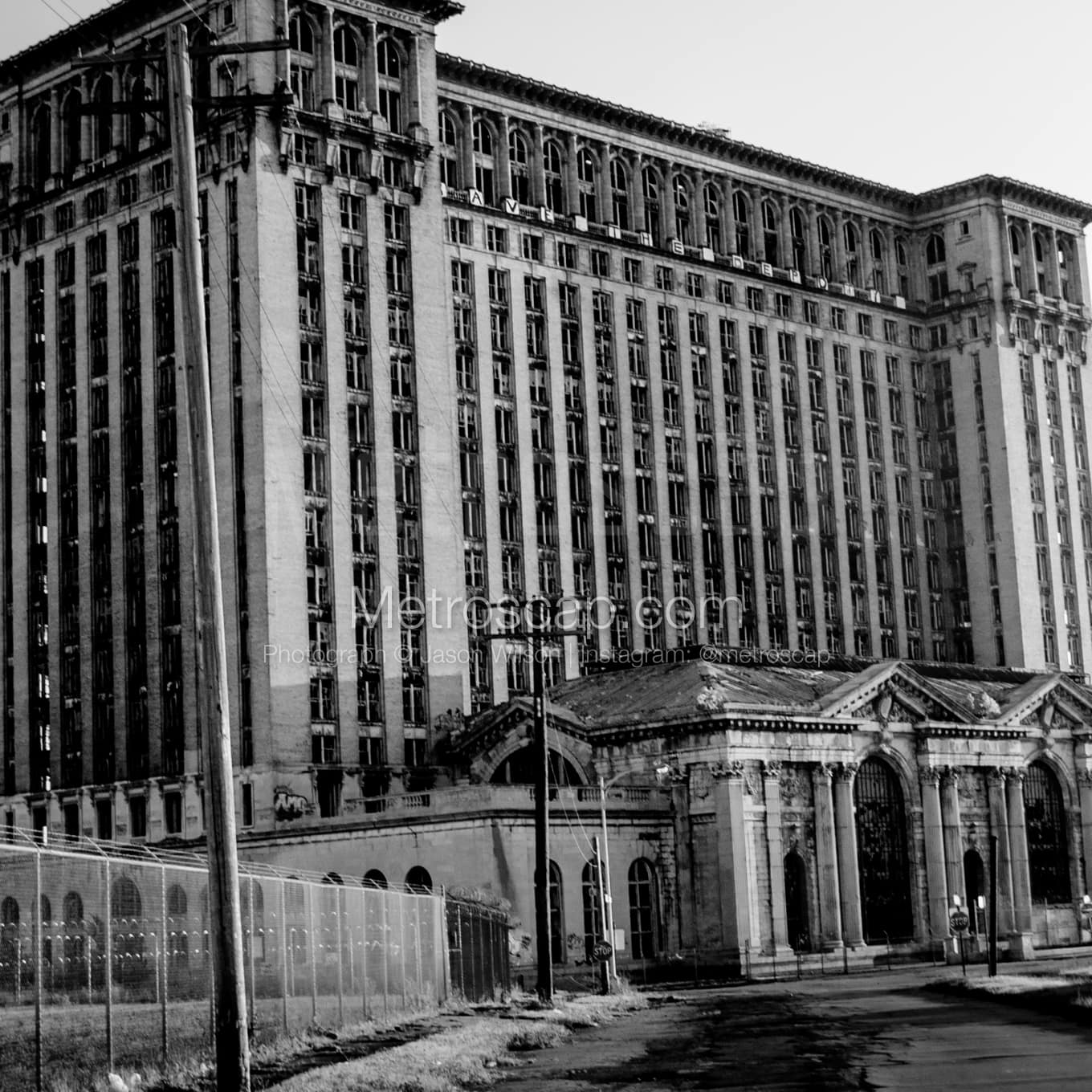 Detroit Black & White Landscape Photography