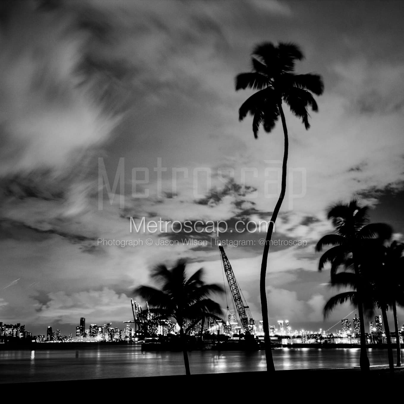 Miami Black & White Landscape Photography