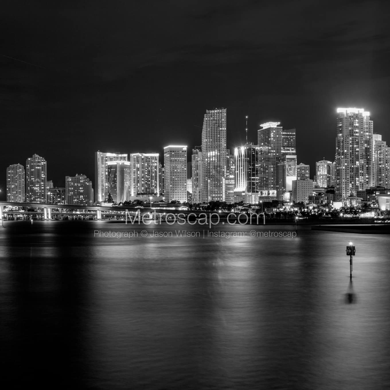 Miami Black & White Landscape Photography