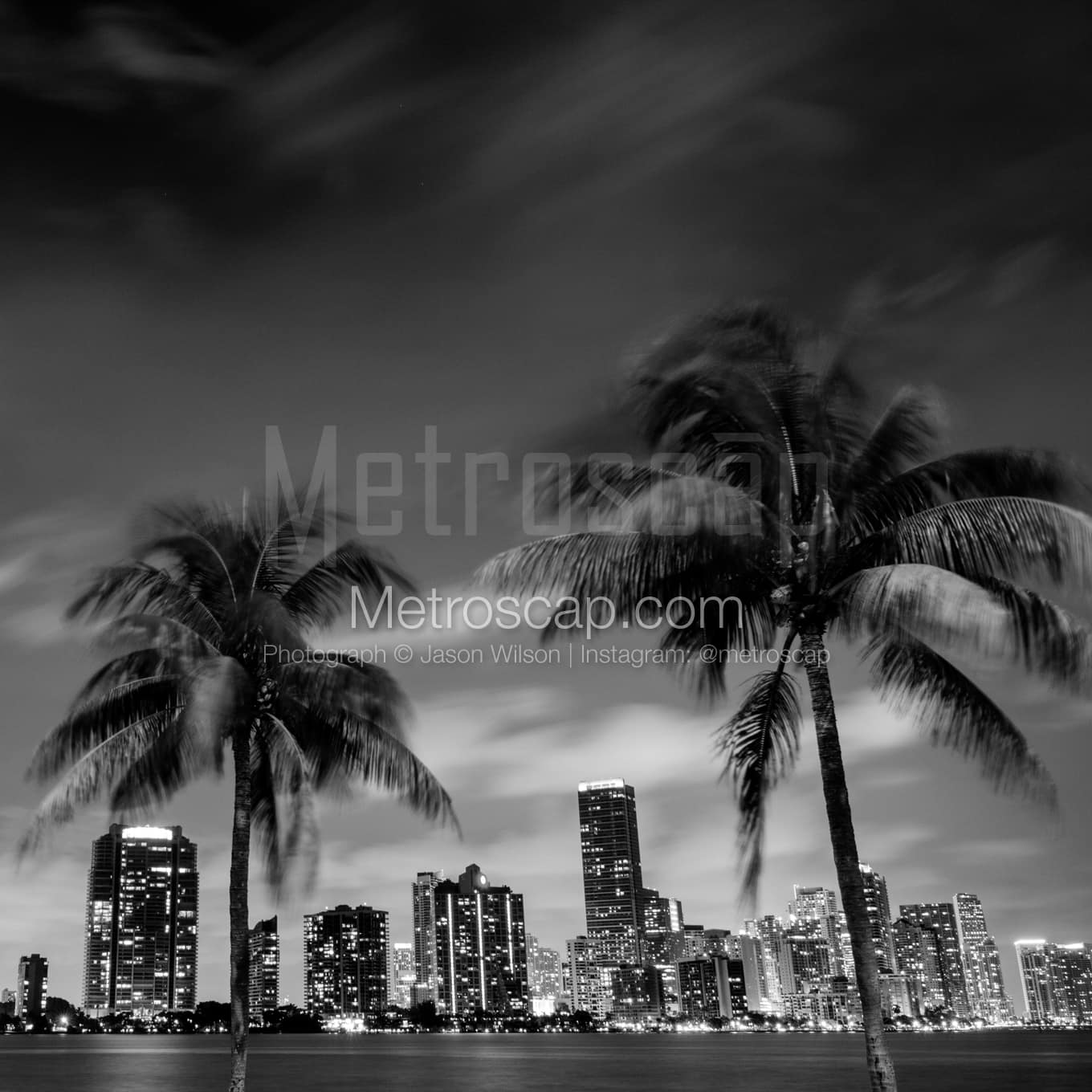 Miami Black & White Landscape Photography