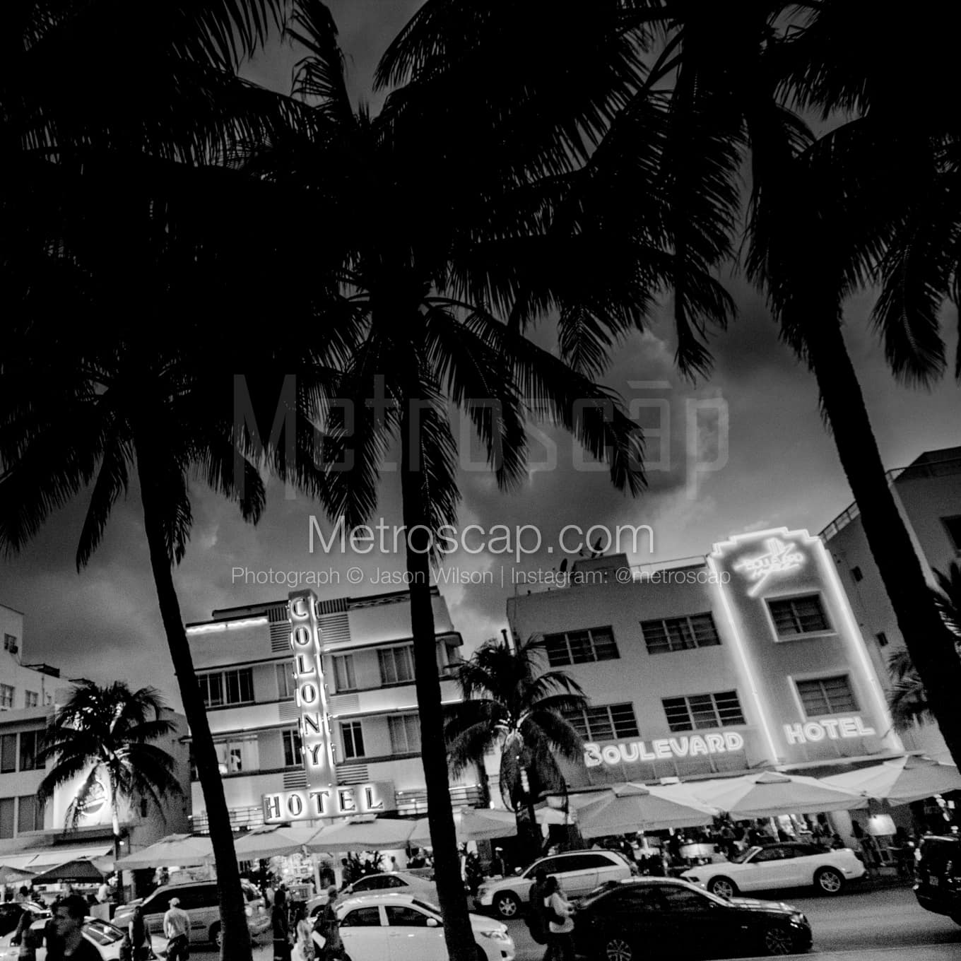 Miami Black & White Landscape Photography