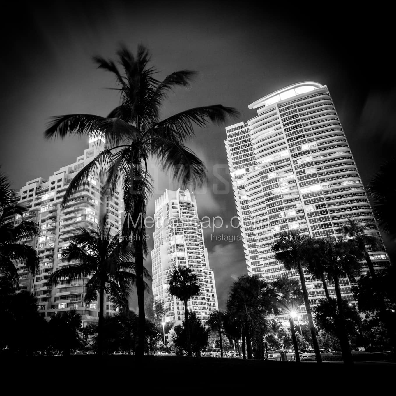 Miami Black & White Landscape Photography