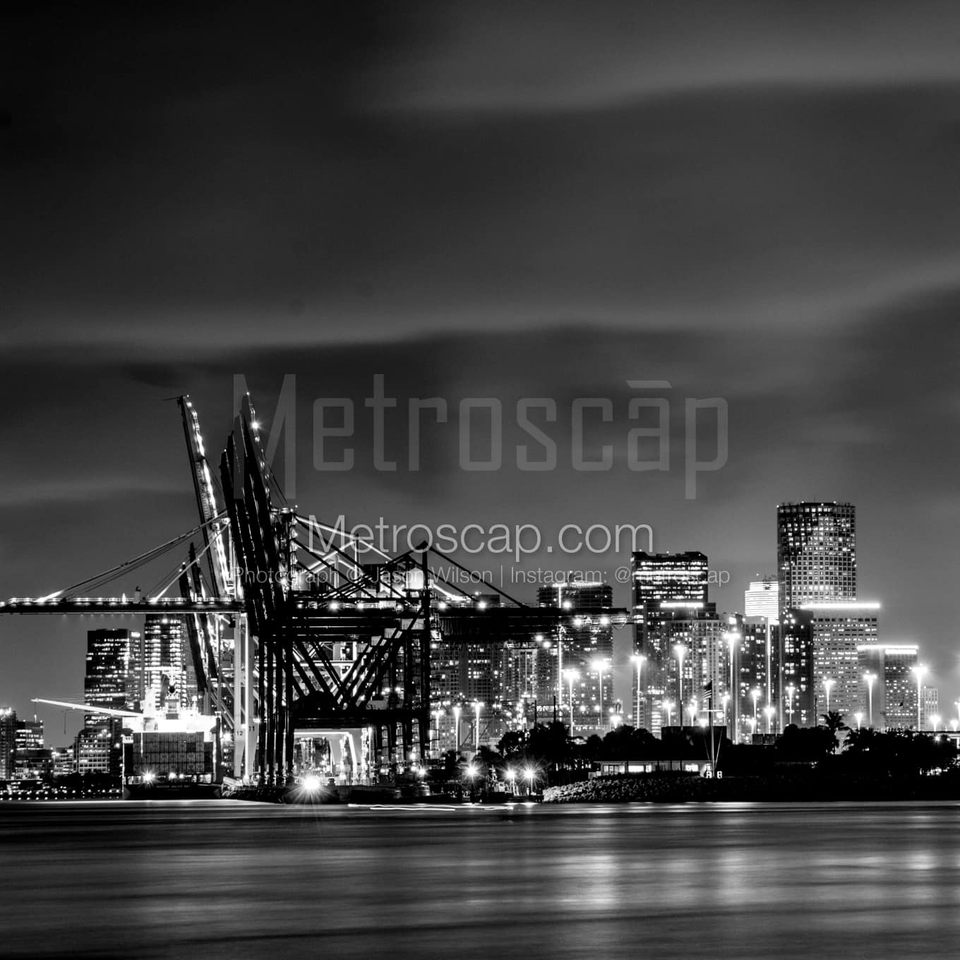 Miami Black & White Landscape Photography