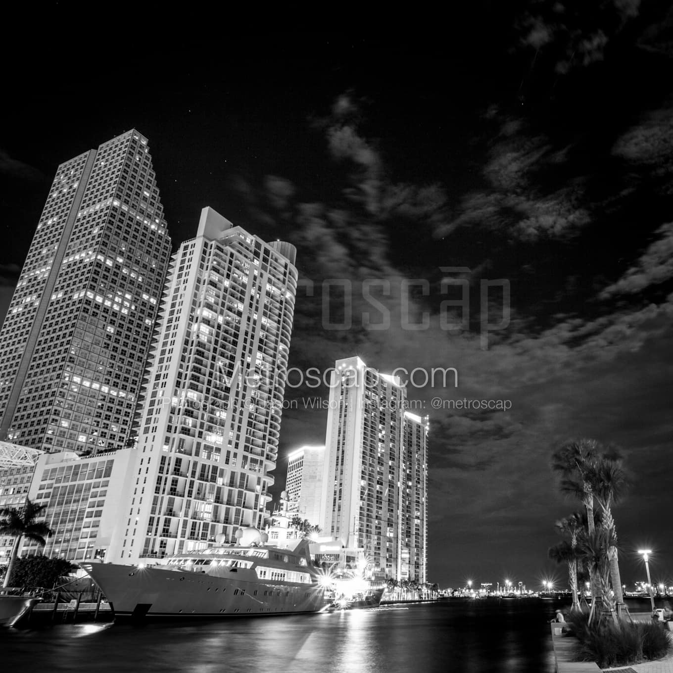 Miami Black & White Landscape Photography