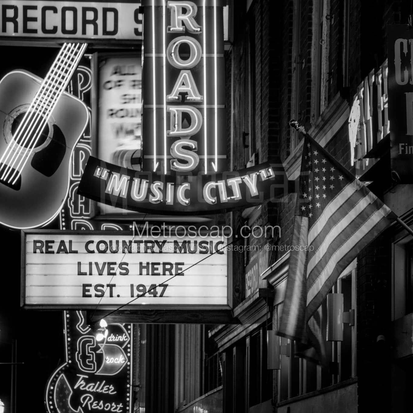 Nashville Black & White Landscape Photography