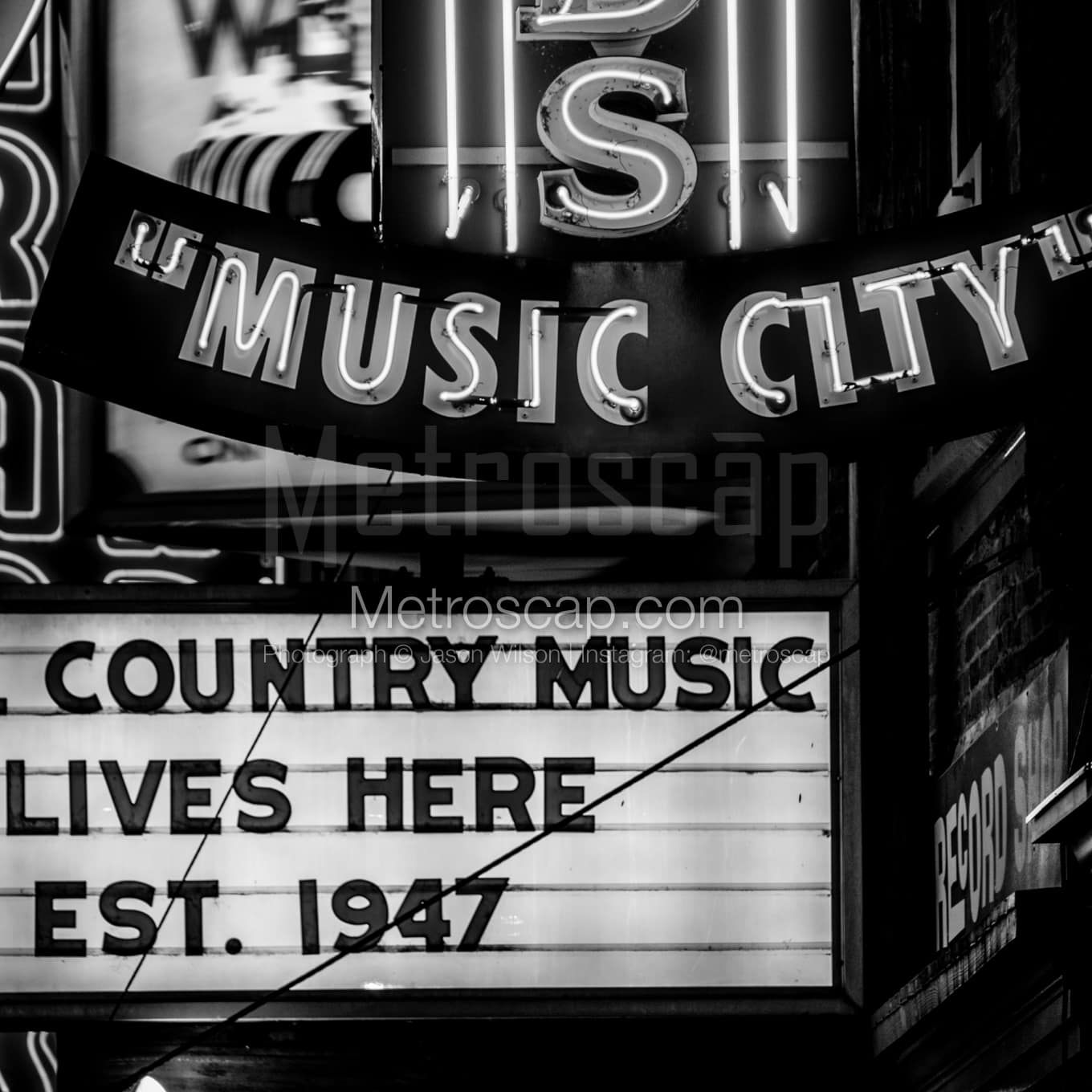 Nashville Black & White Landscape Photography