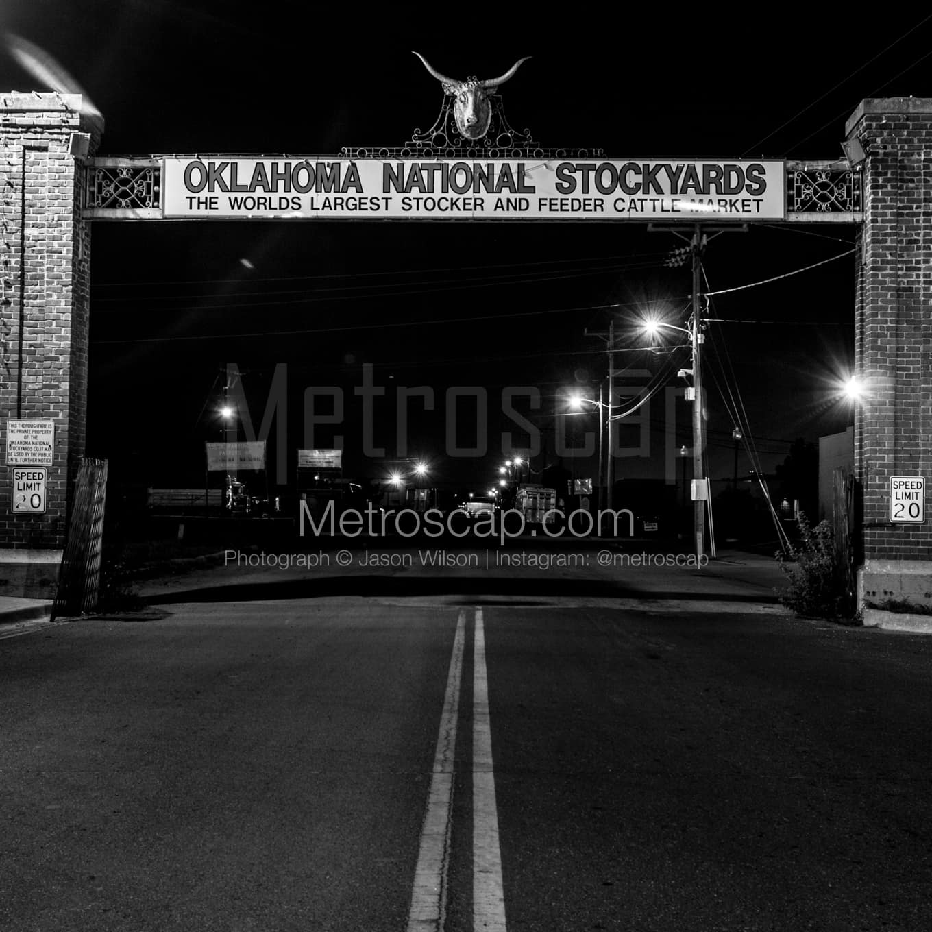 Oklahoma City Black & White Landscape Photography