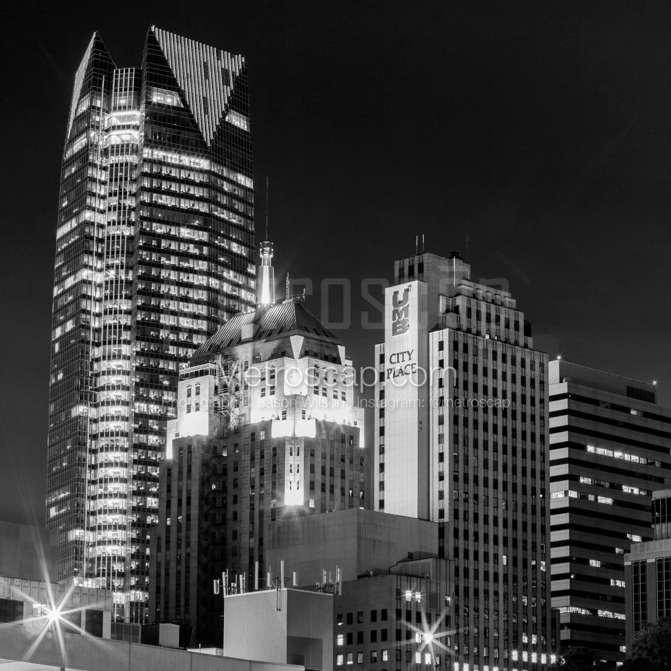 Oklahoma City Black & White Landscape Photography