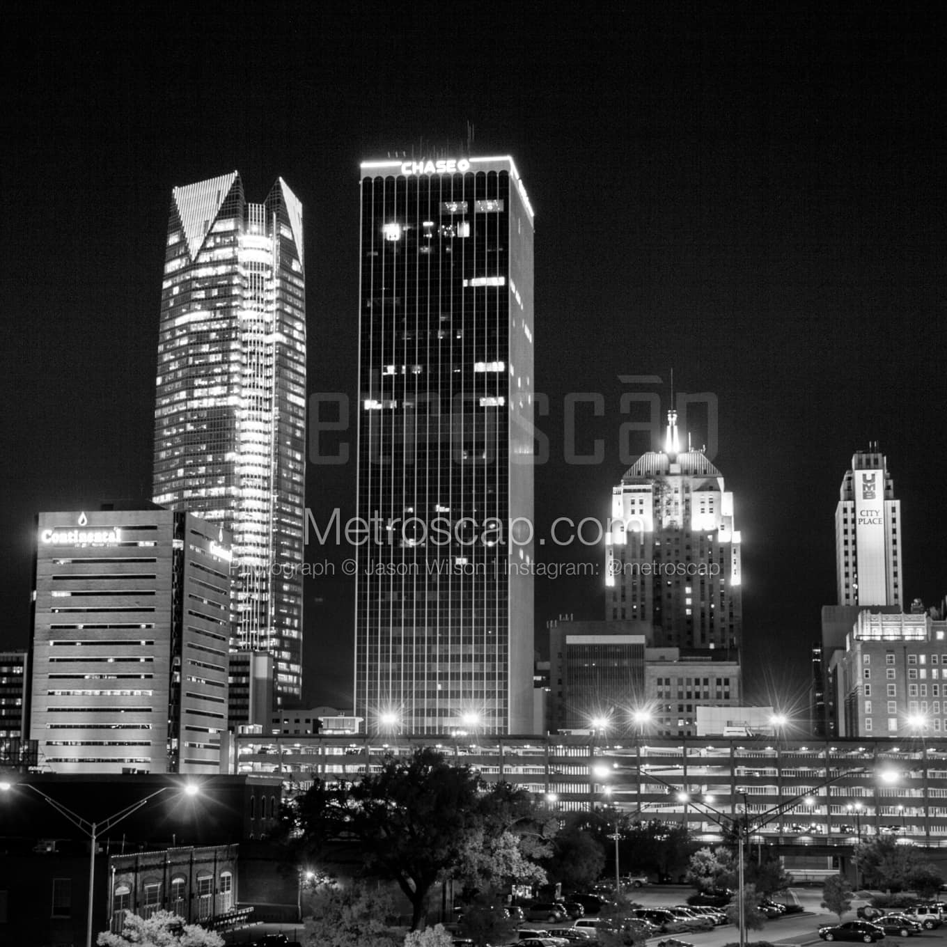 Oklahoma City Black & White Landscape Photography