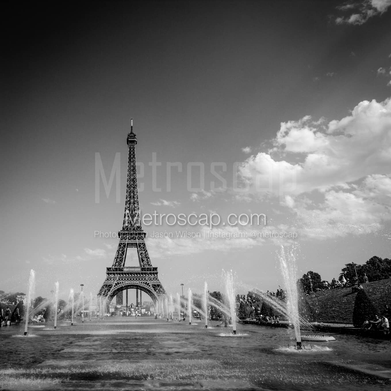 Paris Black & White Landscape Photography