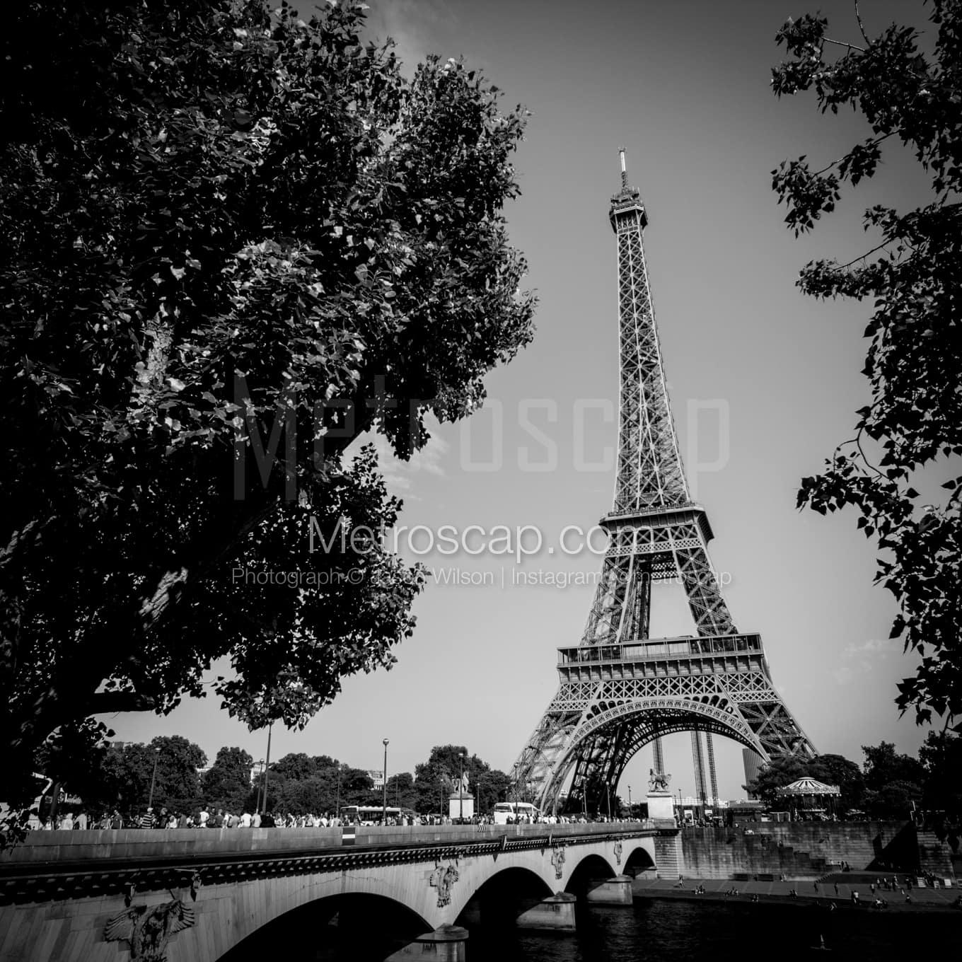 Paris Black & White Landscape Photography