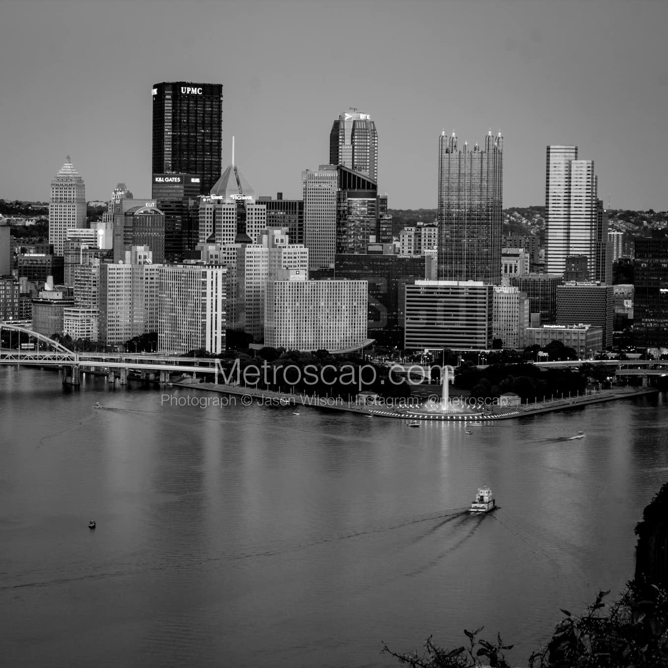 Pittsburgh Black & White Landscape Photography