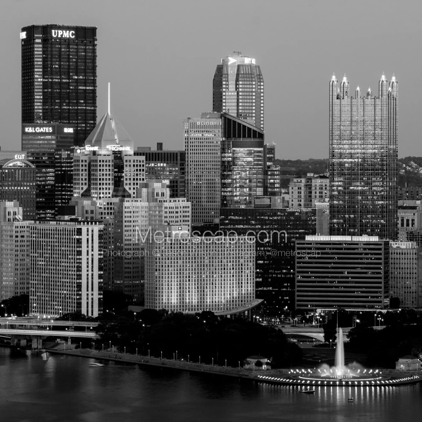 Pittsburgh Black & White Landscape Photography