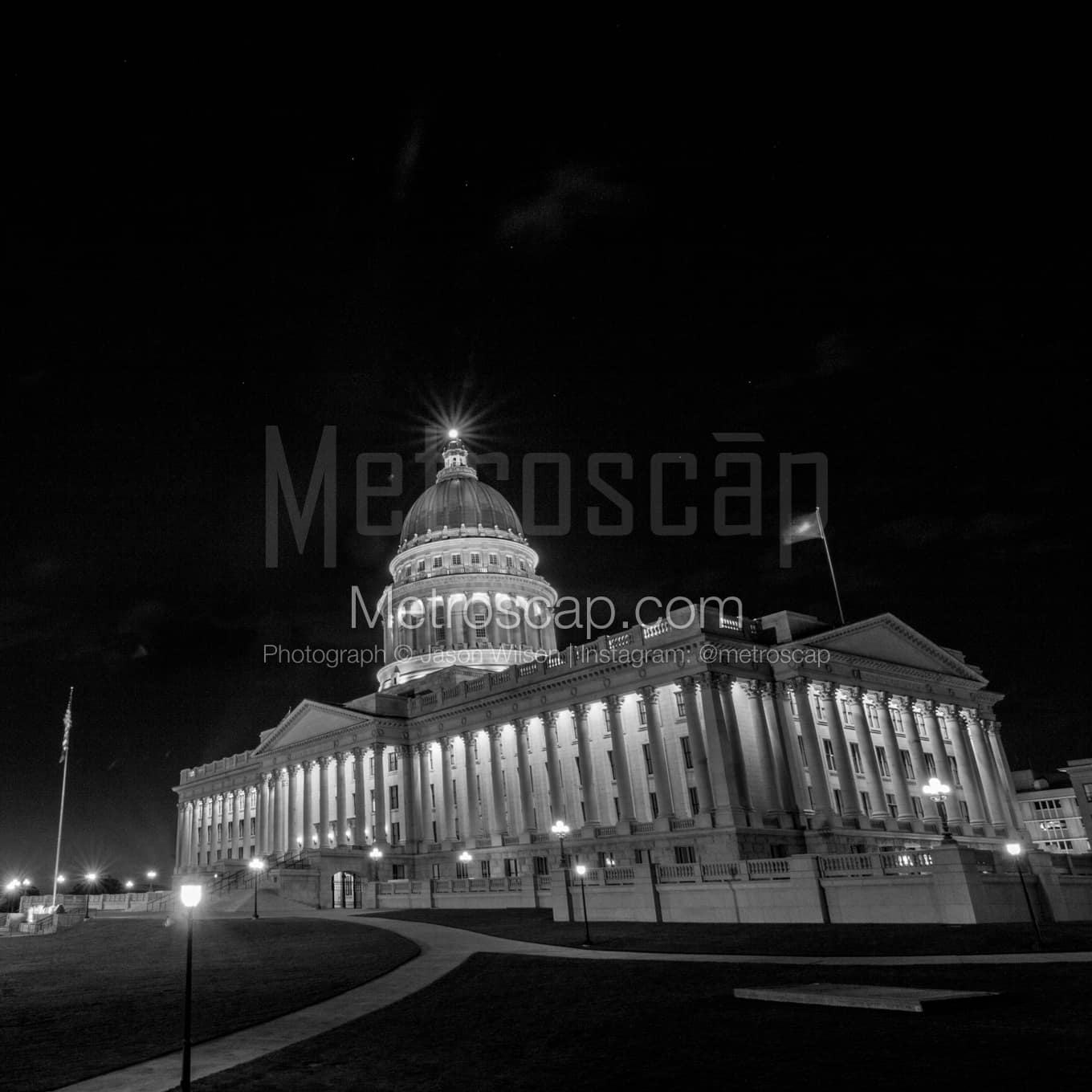 Salt Lake City Black & White Landscape Photography