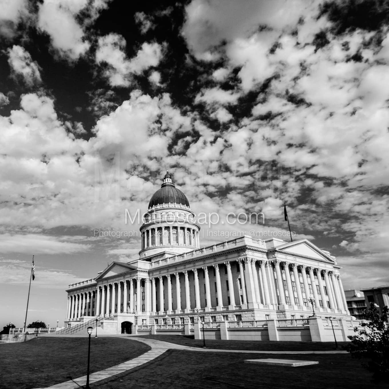 Salt Lake City Black & White Landscape Photography