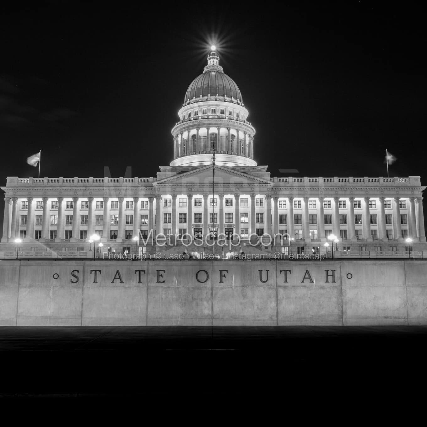 Salt Lake City Black & White Landscape Photography