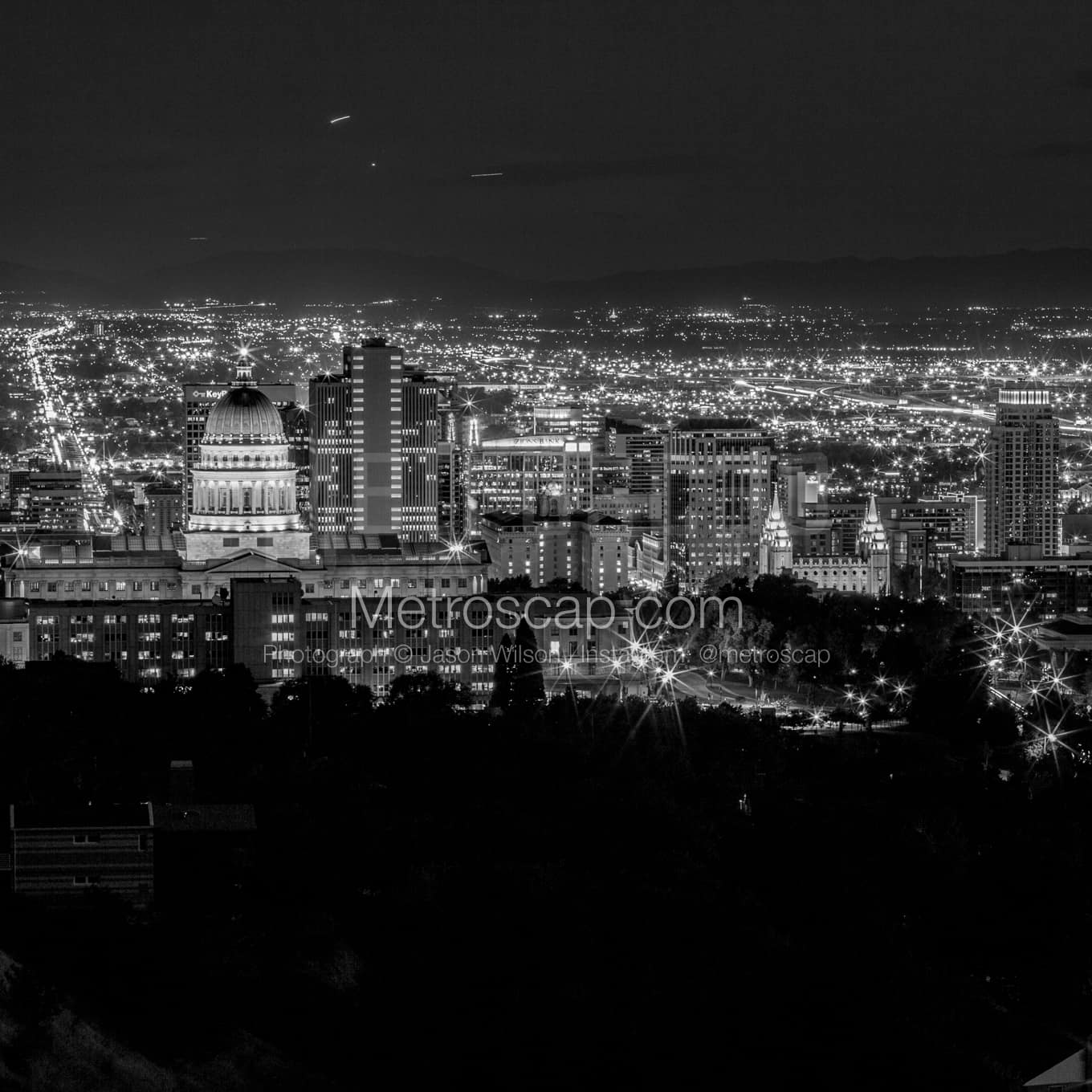 Salt Lake City Black & White Landscape Photography