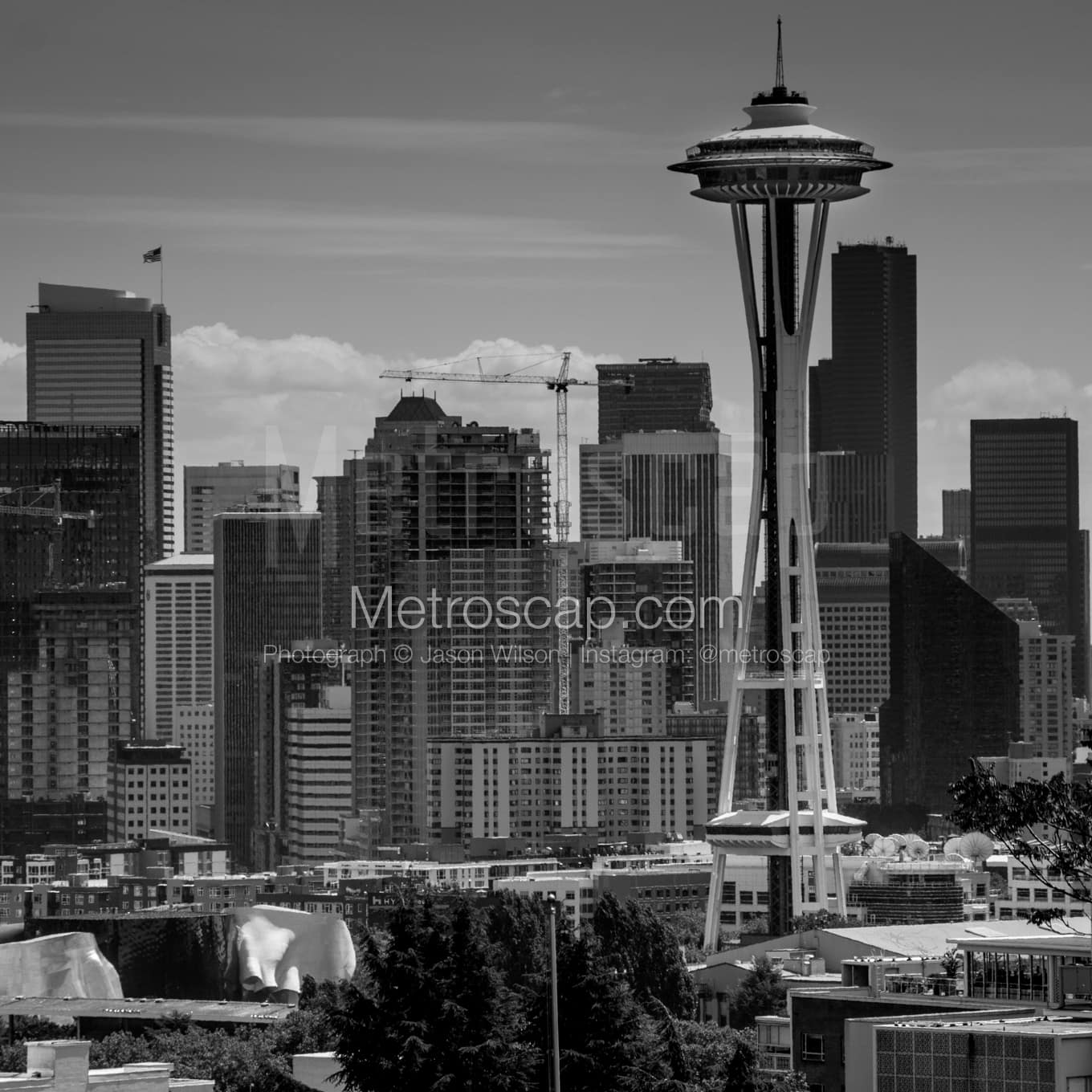 Seattle Black & White Landscape Photography