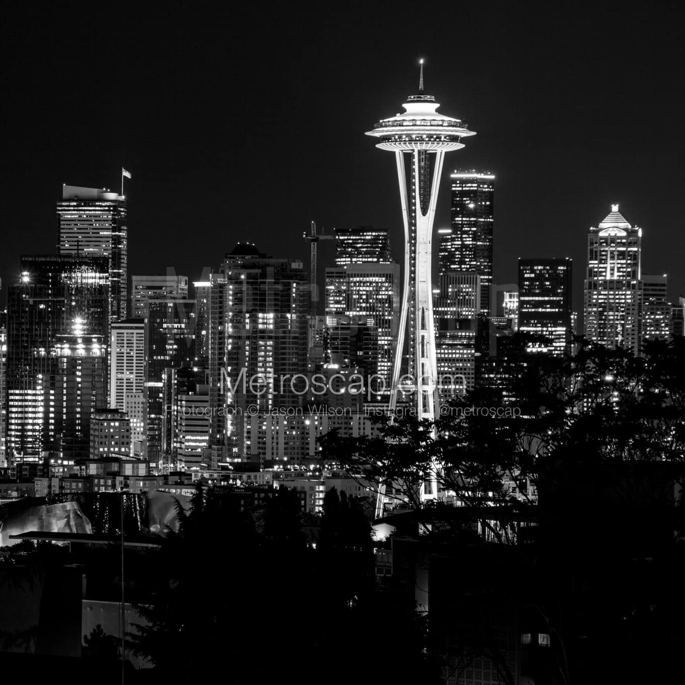 Seattle Black & White Landscape Photography