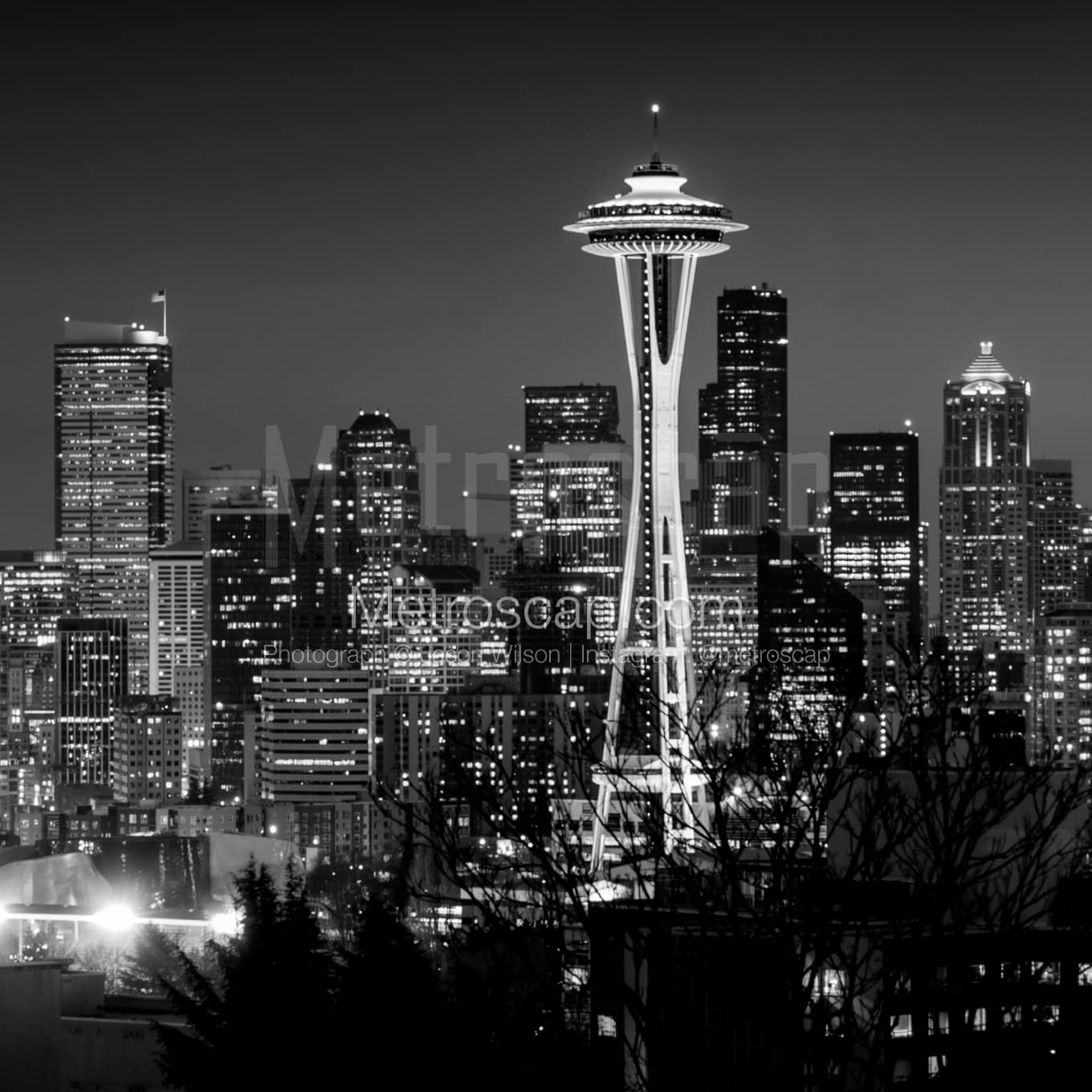 Seattle Black & White Landscape Photography