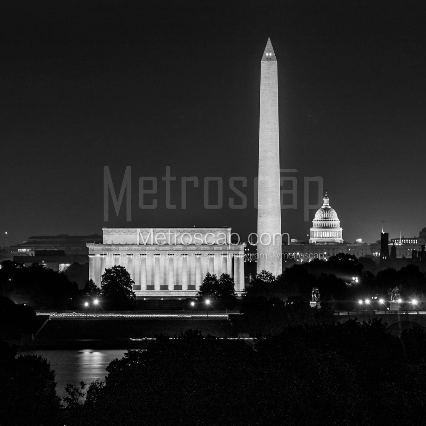 Washington DC Black & White Landscape Photography